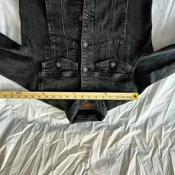 Judy Blue the classic denim jacket black/gray women’s size small - Picture 13 of 15